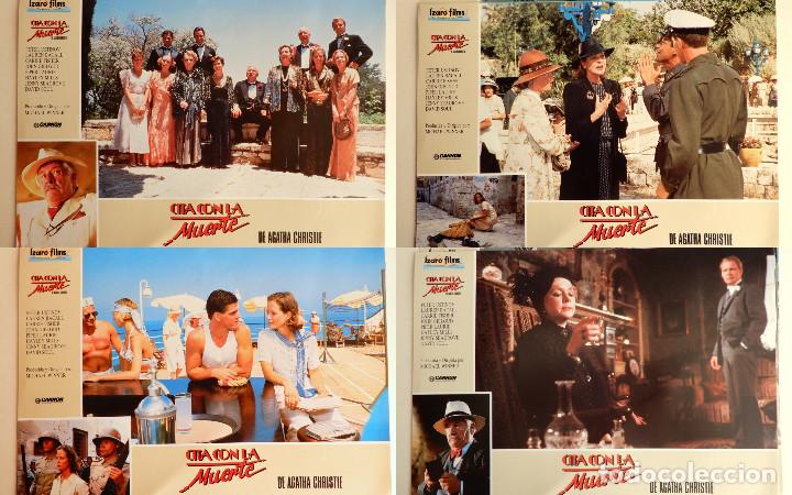Cine: LOTE 12 FOTOCROMOS LOBBY CARDS - CITA CON LA MUERTE - 1988 - AGATHA CHRISTIE