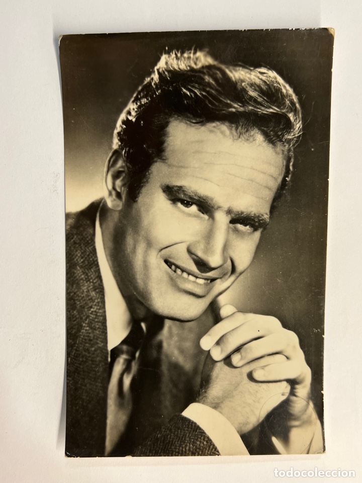 Cine: CHARLTON HESTON. Postal No.110, Ediciones JDP actor estadounidense&hellip; (a.1956) c&iacute;rculada