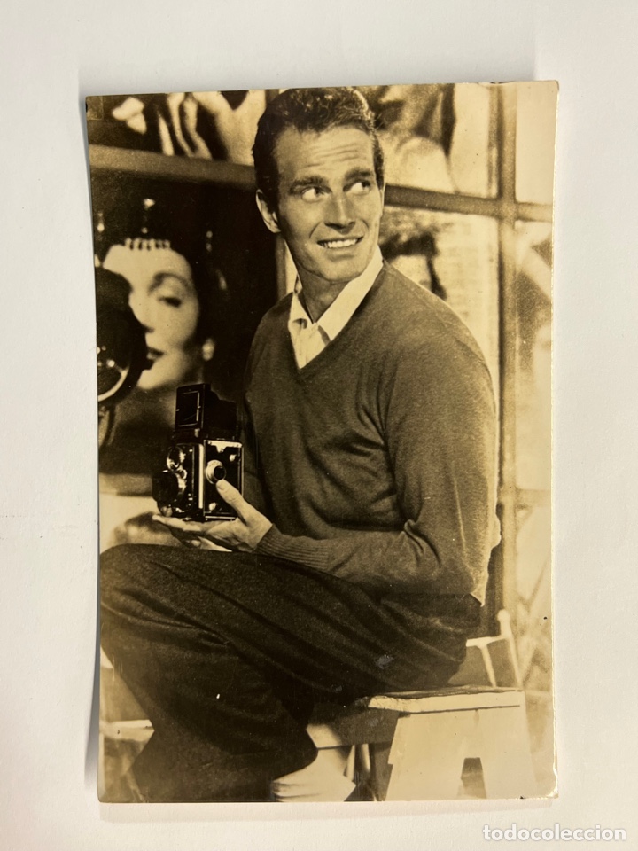 Cine: CHARLTON HESTON. Postal No.96, Ediciones JDP actor estadounidense&hellip; (h.1950?) c&iacute;rculada