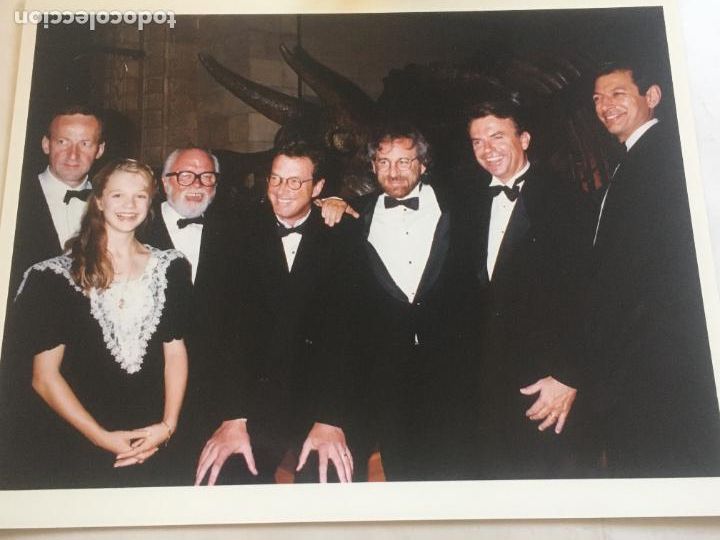 Cine: steven spielberg presentacion jurassic park richard attenborough foto original antigua