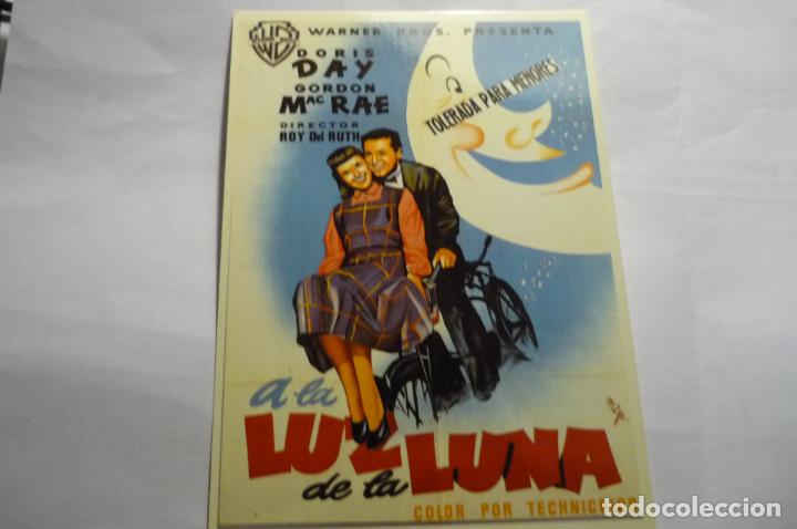 Cine: FOLLETO TIPO POSTAL a la luz de la luna - doris day
