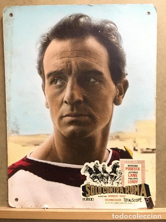 Cin&eacute;ma: ABP09 SOLO CONTRA ROMA PHILIPPE LEROY ROSSANA PODESTA PEPLUM FOTOCROMO CARTON ORIGINAL ESTRENO