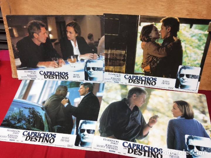 Cinema: CAPRICHOS DEL DESTINO. HARRISON FORD. 4 FOTOCROMOS 24 X 34 CM.