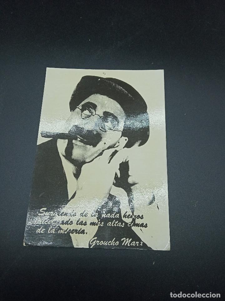 Cin&eacute;ma: POSTAL DE GROUCHO MARX 15 X 10,5 CM