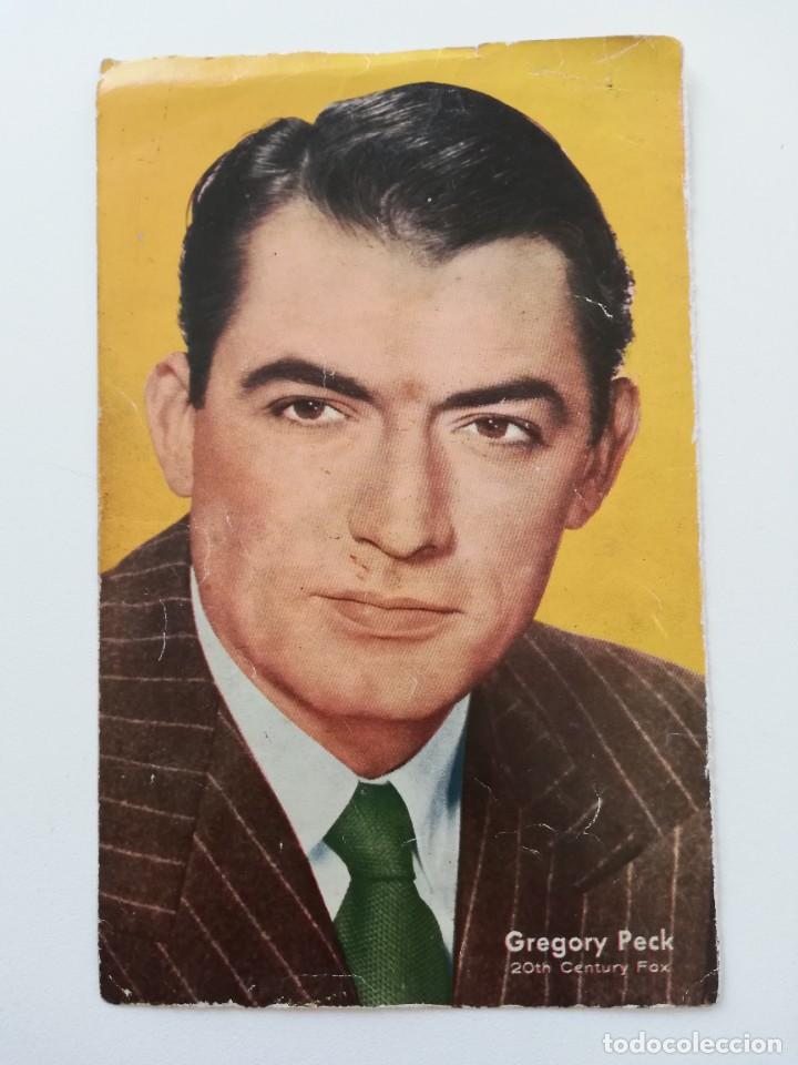 Cine: FOTO POSTAL DE CINE DE PAPEL GREGORY PECK