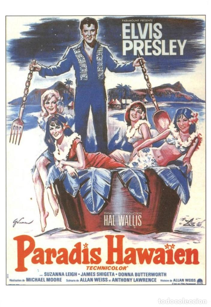 Cine: Tarjeta postal peliculas de Elvis Presley - Tama&ntilde;o 10,5x15 cm.aprox.