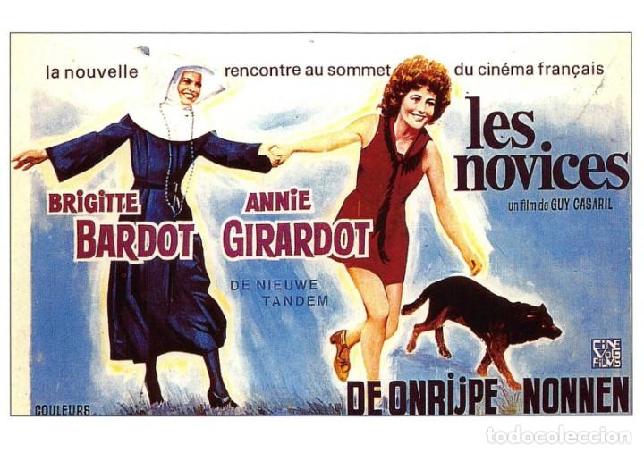 Cine: Tarjeta postal cine Brigitte Bardot - Encyclop&eacute;die du cin&eacute;ma - Tama&ntilde;o 10,5x15 cm. aprox.