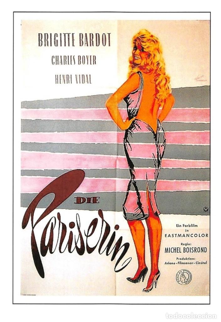 Cine: Tarjeta postal cine Brigitte Bardot - Encyclop&eacute;die du cin&eacute;ma - Tama&ntilde;o 10,5x15 cm. aprox.