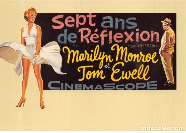 Cine: Tarjeta postal cine Marilyn Monroe - Tama&ntilde;o 10,5x15 cm. aprox.