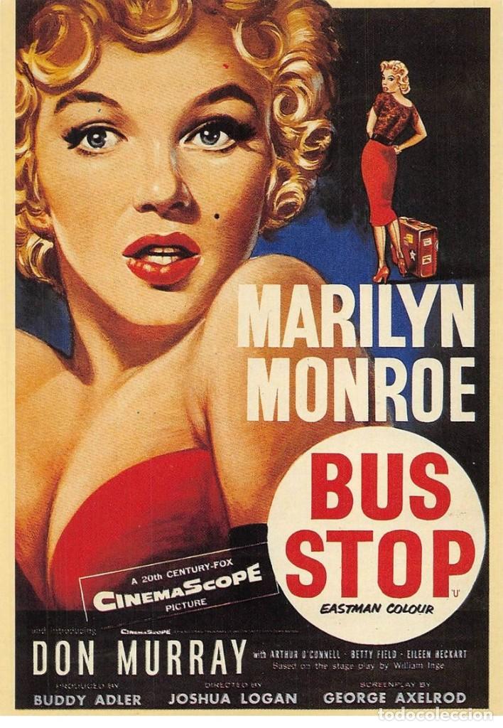 Cine: Tarjeta postal cine Marilyn Monroe - Tama&ntilde;o 10,5x15 cm. aprox.