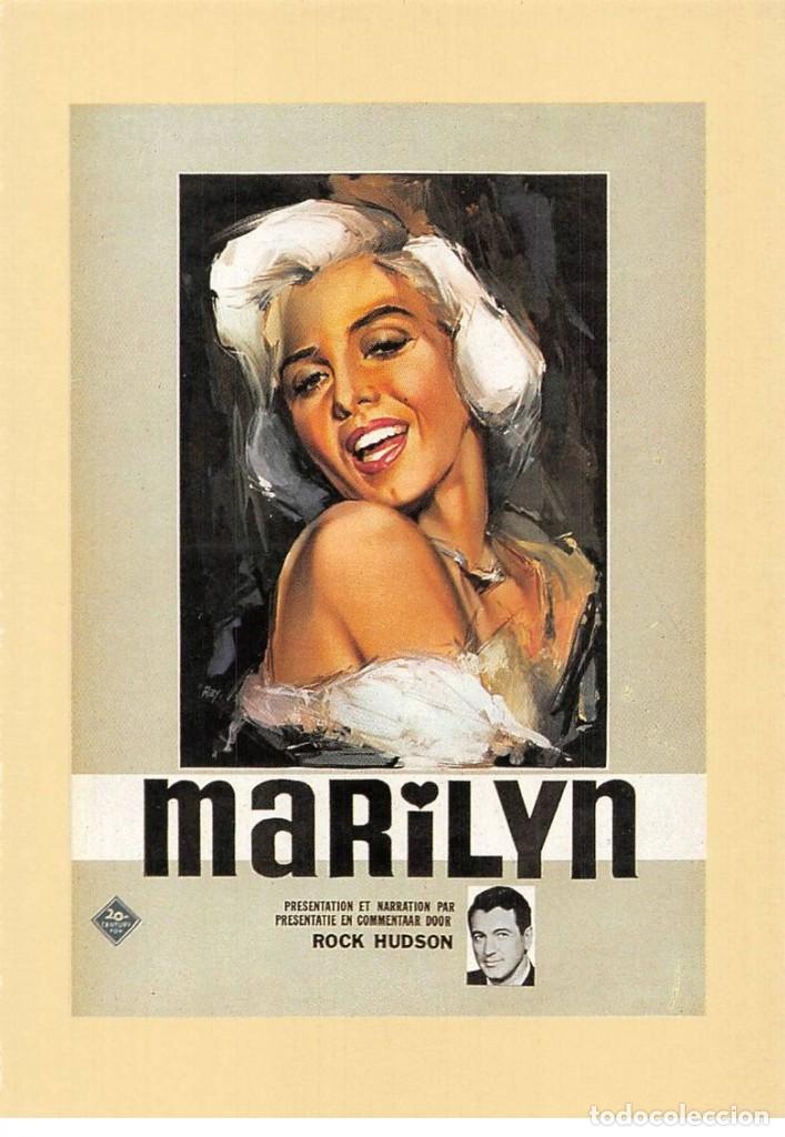 Cine: Tarjeta postal cine Marilyn Monroe - Tama&ntilde;o 10,5x15 cm. aprox.