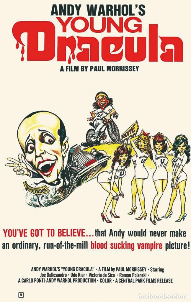 Cine: Andy Warhols Young Dracula PHOTO POSTCARD rp