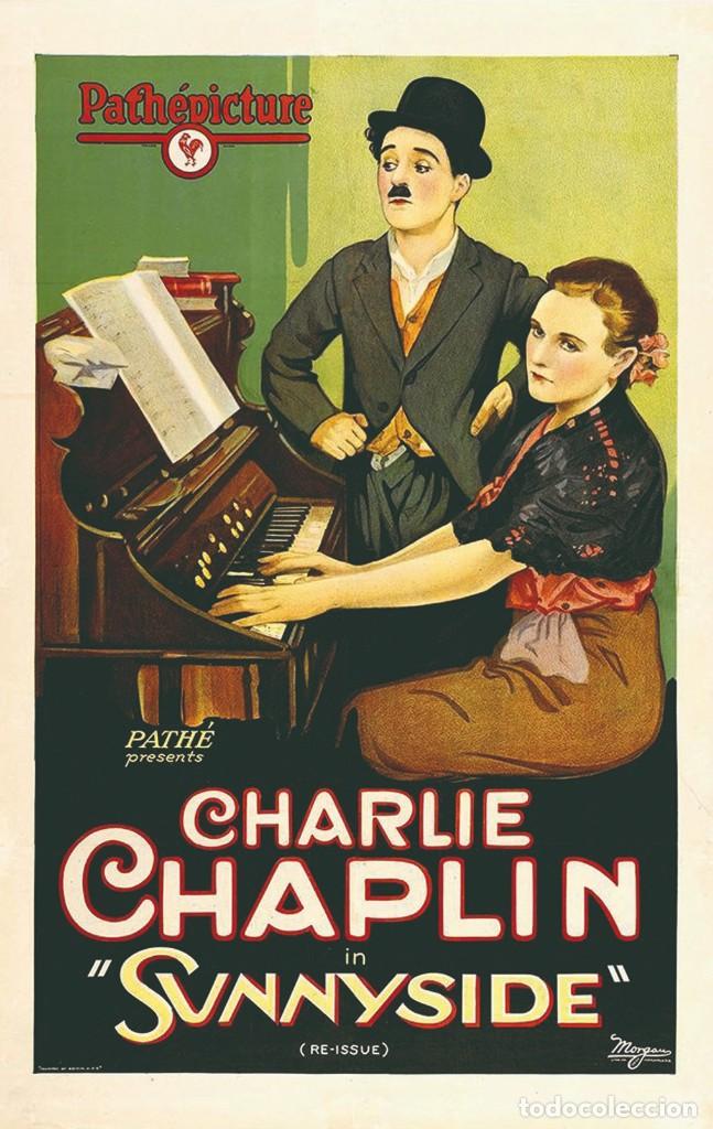 Cine: Charlie Chaplin - Sunnyside, 1919 PHOTO POSTCARD rp