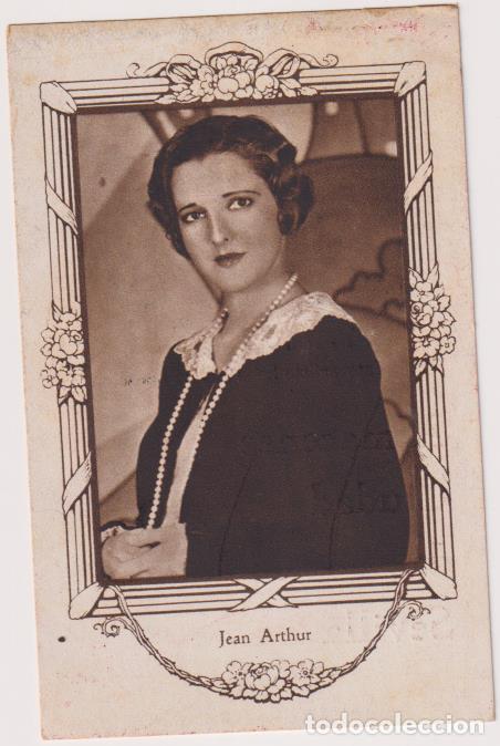 Cine: Cromo Tarjeta (11x7) Jean Arthur. Publicidad de Almacenes Ciudad de Sevilla