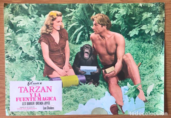 Cinema: TARZAN Y LA FUENTE MAGICA, FOTOCROMO - LEX BARKER, BRENDA JOYCE