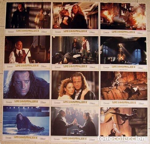 Cine: ABQ52 LOS INMORTALES 2 CHRISTOPHER LAMBERT SET COMPLETO 12 FOTOCROMOS ORIGINAL ESTRENO