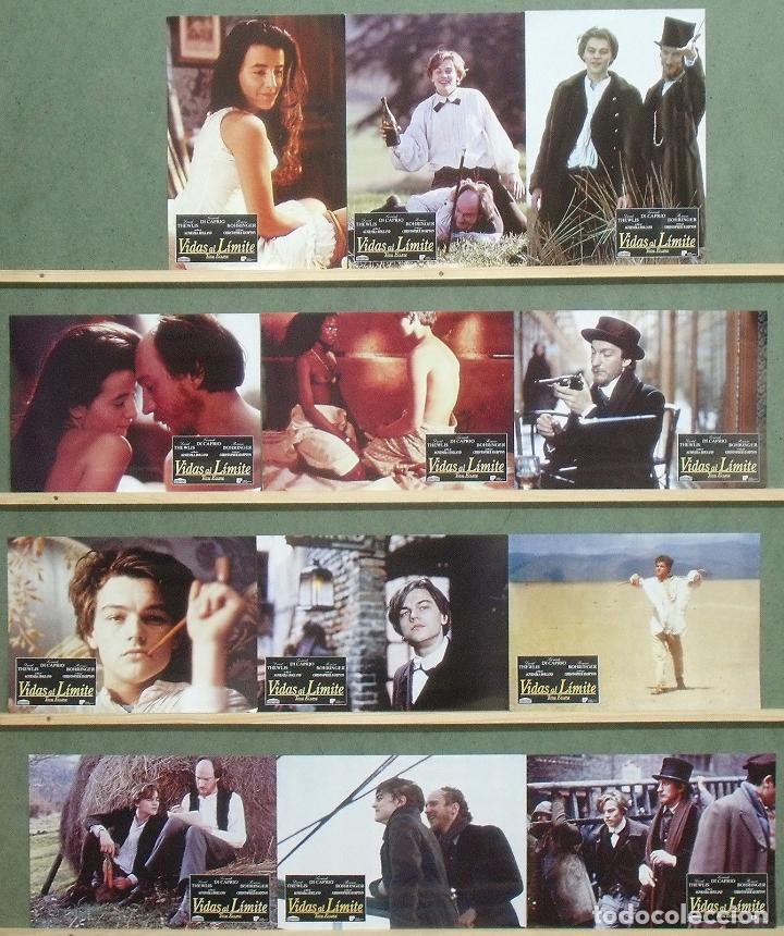 Cinema: ABQ57 VIDAS AL LIMITE LEONARDO DICAPRIO DAVID THEWLIS SET COMPLETO 12 FOTOCROMOS ORIGINAL ESTRENO