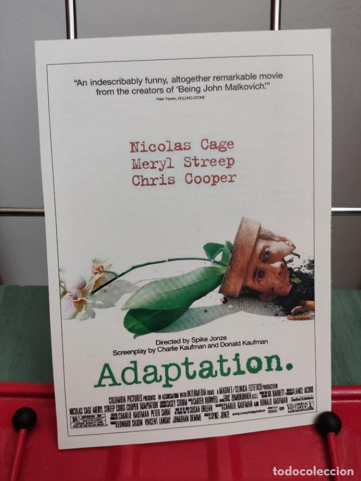 Kino: Adaptation. El ladron de orquideas . Ficha revista Accion