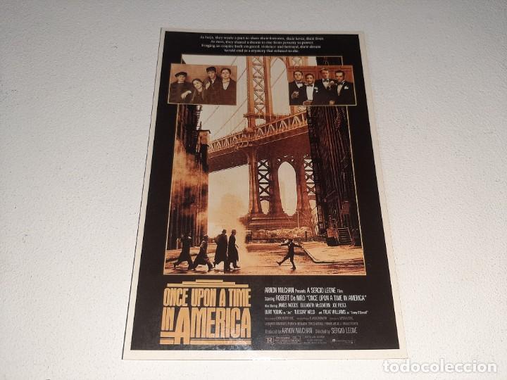 Cine: ANTIGUA POSTAL CINE CARTEL PELICULA ERASE UNA VEZ AMERICA ROBERT DE NIRO SIN EDITORIAL A&Ntilde;OS 90