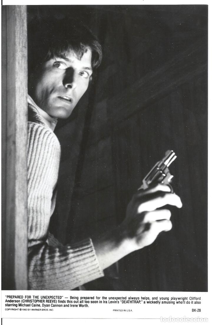Cinema: F32554 CHRISTOPHER REEVE LA TRAMPA DE LA MUERTE DEATHTRAP FOTO B/N ORIGINAL AMERICANA