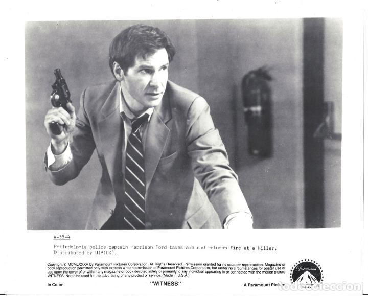 Cinema: F32572 UNICO TESTIGO HARRISON FORD FOTO B/N ORIGINAL AMERICANA