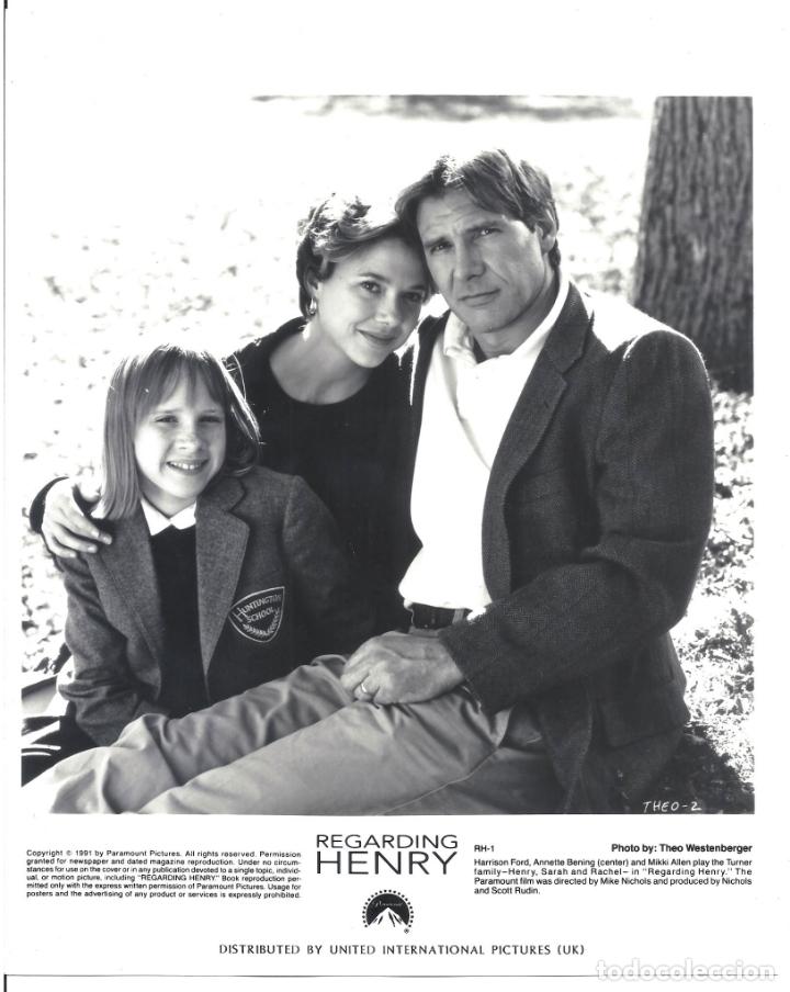Cinema: F32574 A PROPOSITO DE HENRY HARRISON FORD ANNETTE BENNING FOTO B/N ORIG AMERICANA FOT. WESTENBERGER