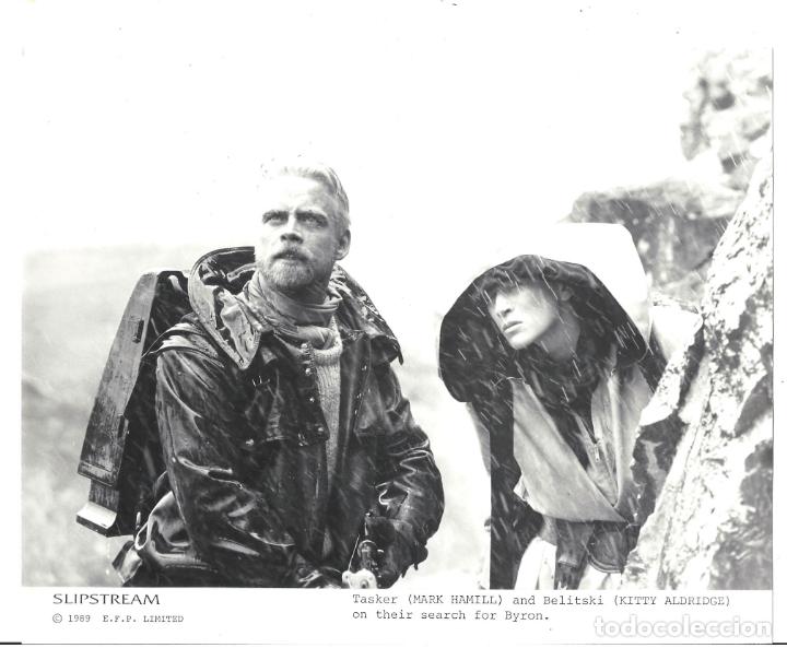 Cinema: F32591 SLIPSTREAM MARK HAMILL KITTY ALDRIDGE FOTO B/N ORIGINAL AMERICANA
