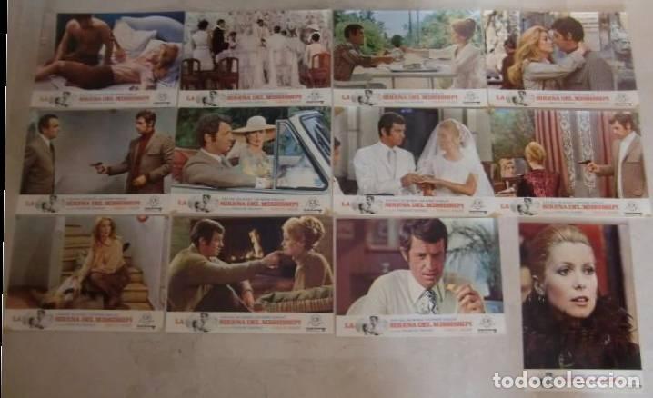 Cine: LA SIRENA DEL MISSISSIPI. JEAN PAUL BELMONDO & CATHERINE DENEUVE. SET COMPLETO 12 FOTOCROMOS
