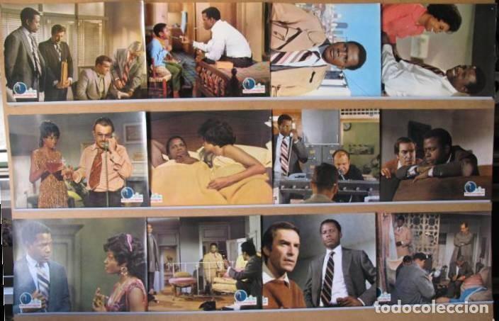 Cine: AHORA ME LLAMAN SE&Ntilde;OR TIBBS. SIDNEY POITIER, MARTIN LANDAU. SET COMPLETO 12 FOTOCROMOS