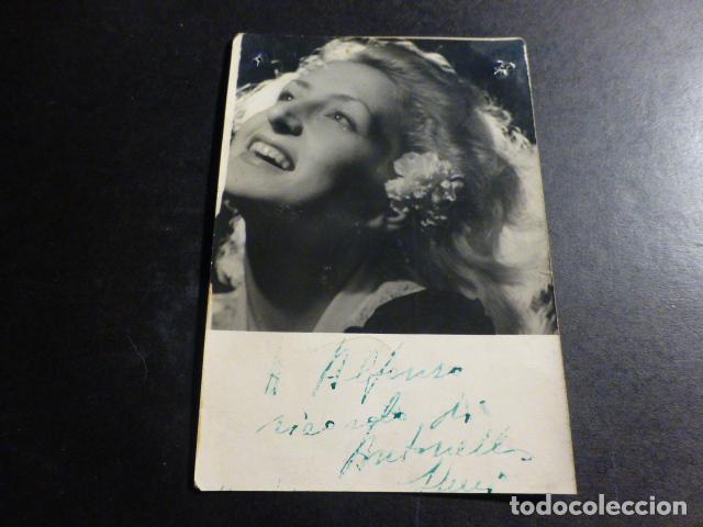 Kino: ANTONELLA ACTRIZ FOTOGRAFIA DEDICADA FIRMA AUTOGRAFA 9 X 13 CMTS