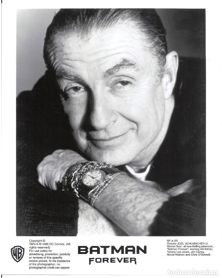 Cine: F32784 BATMAN FOREVER JOEL SCHUMACHER DIRECTOR FOTO B/N ORIGINAL AMERICANA