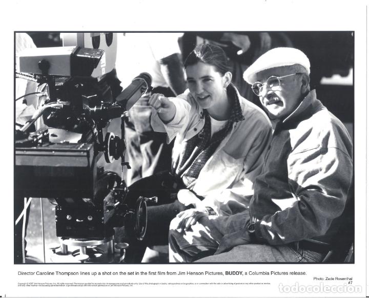 Cine: F32791 FRANK OZ CAROLINE THOMPSON BUDDY DIRECTOR RODAJE FOTO B/N ORIGINAL AMERICANA