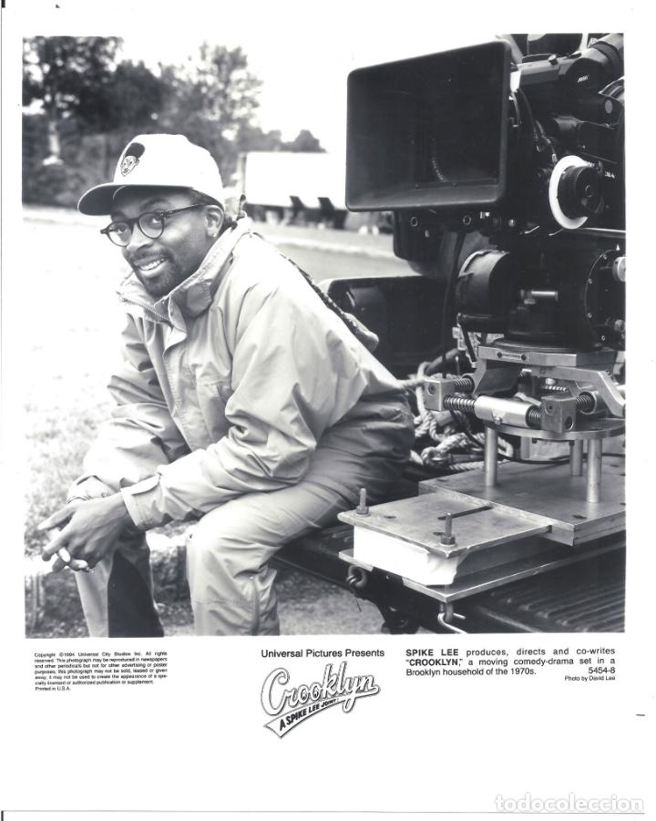 Cinema: F32798 SPIKE LEE CROOKLYN DIRECTOR RODAJE FOTO B/N ORIGINAL AMERICANA
