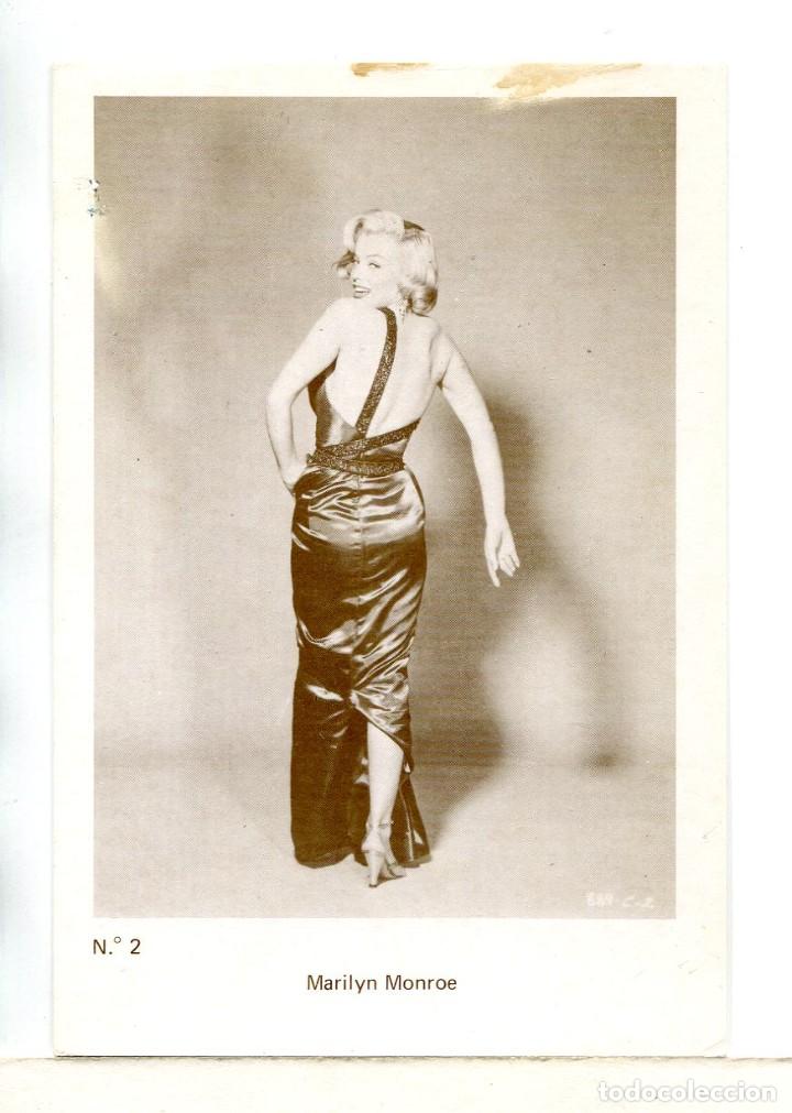 Cine: MARILYN MONROE. POSTAL en gris.