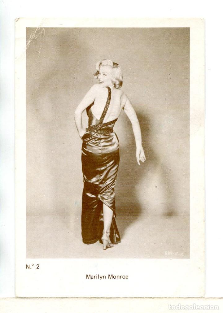 Cine: MARILYN MONROE. POSTAL en gris.