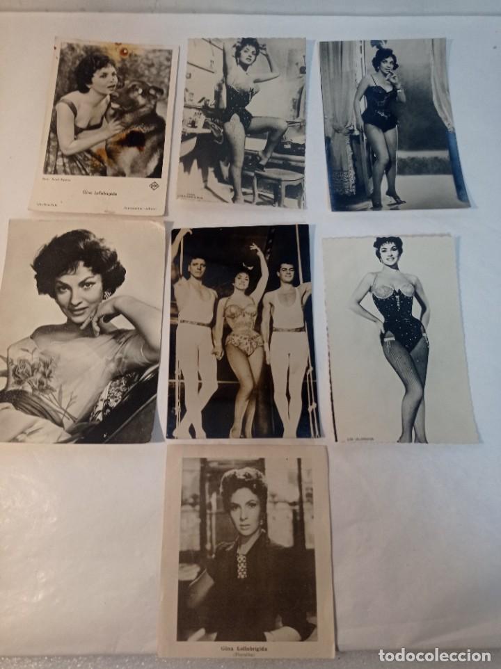 Cine: Lote colecci&oacute;n original cine postal postales originales Gina Lollobrigida