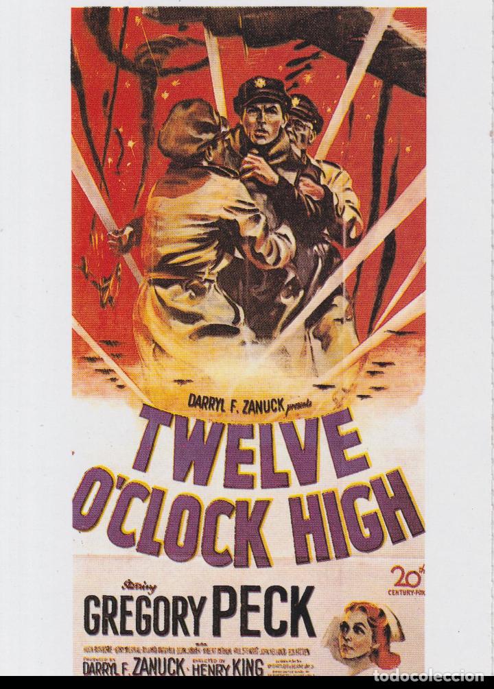 Cine: POSTAL CINE, TWELVE O'CLOCK HIGH CON GREGORY PECK &ndash; REPRODUCCI&Oacute;N &ndash; S/C