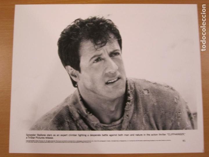 Cine: Sylvester stallone foto b/n original usa - Cliffhanger maximo riesgo - alpinismo