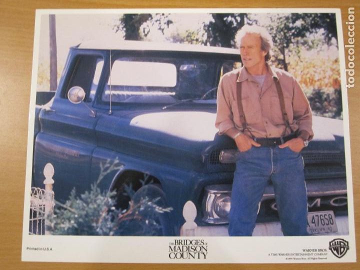 Cine: Clint eastwood - fotocromo original color usa - Los puentes de madison