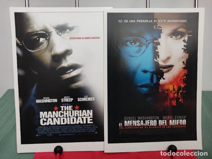 Cinema: El mensajero del miedo (The manchurian candidate) . 2 Fichas revista Accion cine