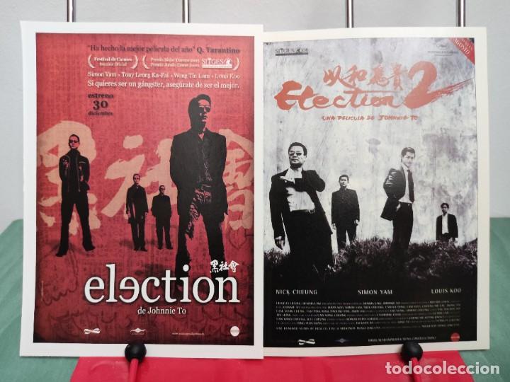 Cinema: Election 1 y 2 . 2 Fichas revista Accion cine