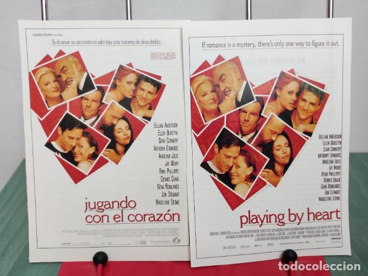 Cinema: Jugando con el corazon (Playing by heart) . 2 Fichas revista Accion cine