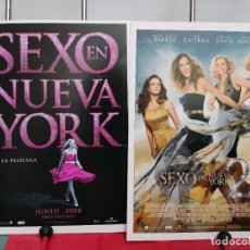 Cine: SEXO EN NUEVA YORK 1 Y 2 . 2 FICHAS REVISTA ACCION CINE. Lote 363167175
