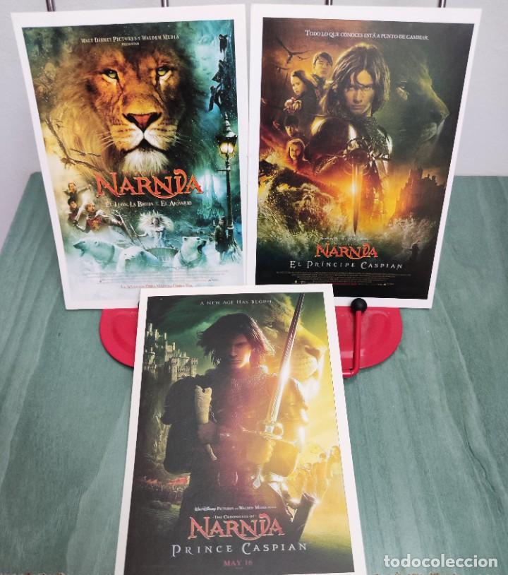 Cine: Las cronicas de Narnia El leon, la bruja y el armario y El principe Caspian . 3 Fichas Accion cine
