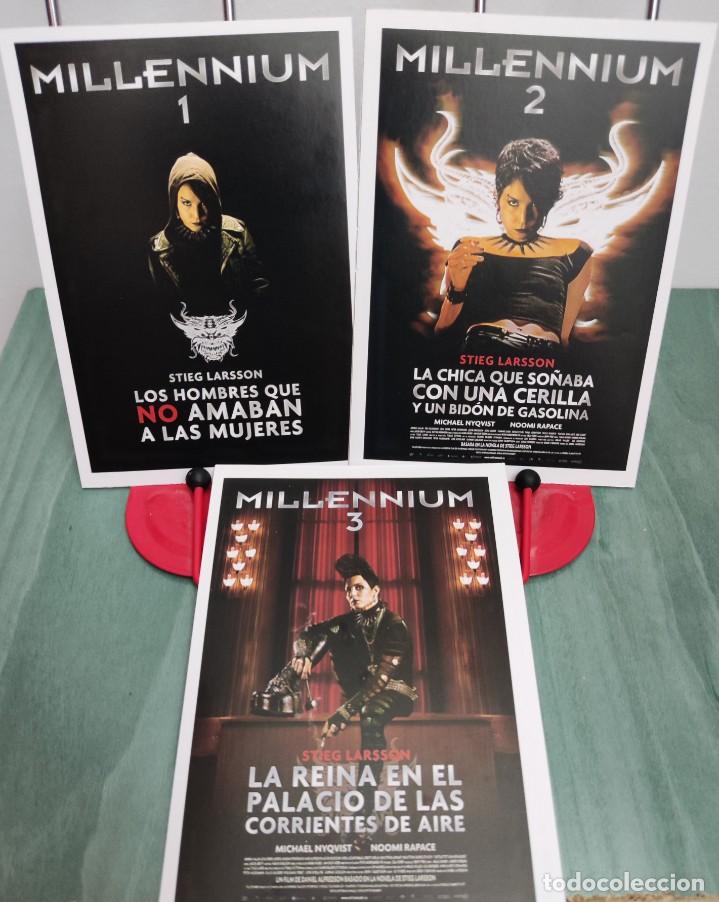 Cinema: Millennium 1, 2 y 3 . 3 Fichas revista Accion cine