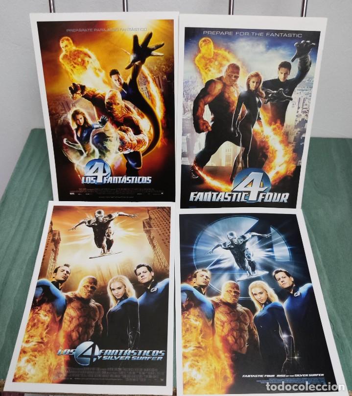 Cinema: Los 4 fantasticos (Fantastic four) y Los 4 fant&aacute;sticos y Silver Surfer. 4 Fichas revista Accion cine