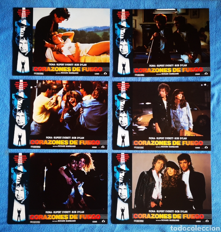Cine: CORAZONES DE FUEGO - 12 FOTOCROMOS - BOB DYLAN