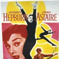 Cine: CARTEL CINE REPRO. 170X145MM. FUNNY FACE USA 1956 AUDREY HEPBURN FRED ASTAIRE.. Lote 365085376
