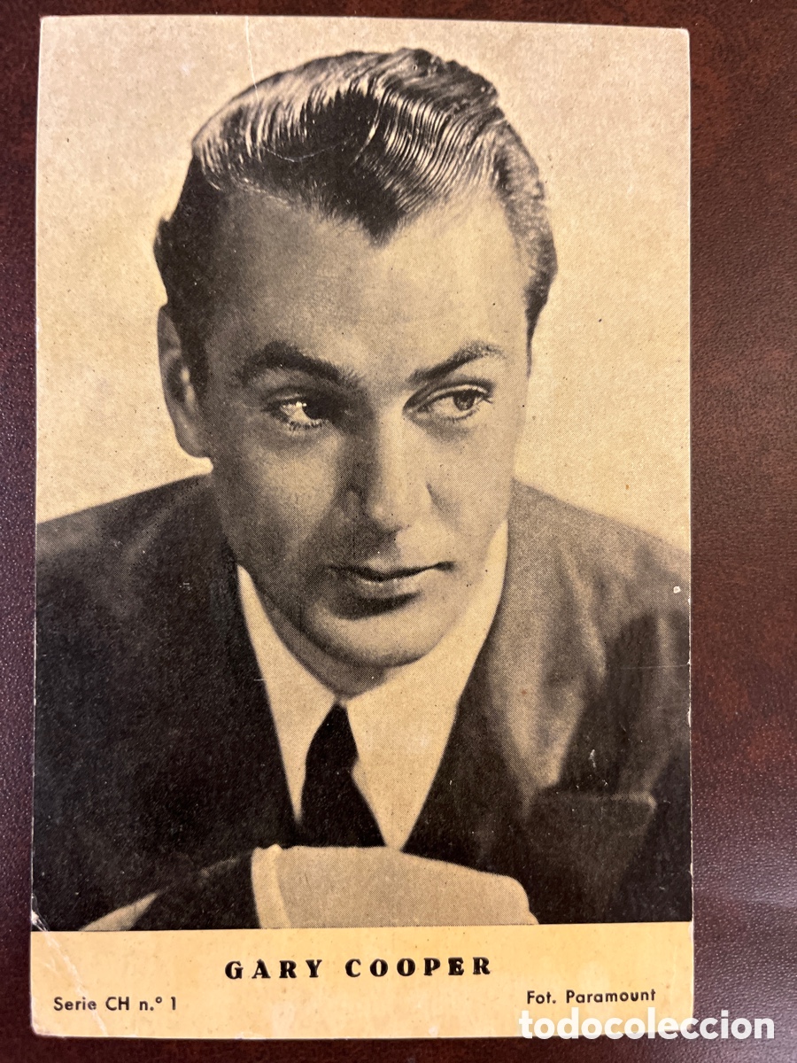 Cine: FOTOGRAFIA GARY COOPER, FOT. PARAMOUNT. Serie CH n&ordm;. 1