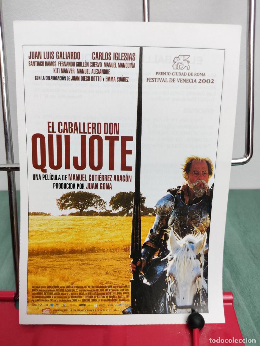 Cinema: El caballero Don Quijote . Ficha revista Accion cine
